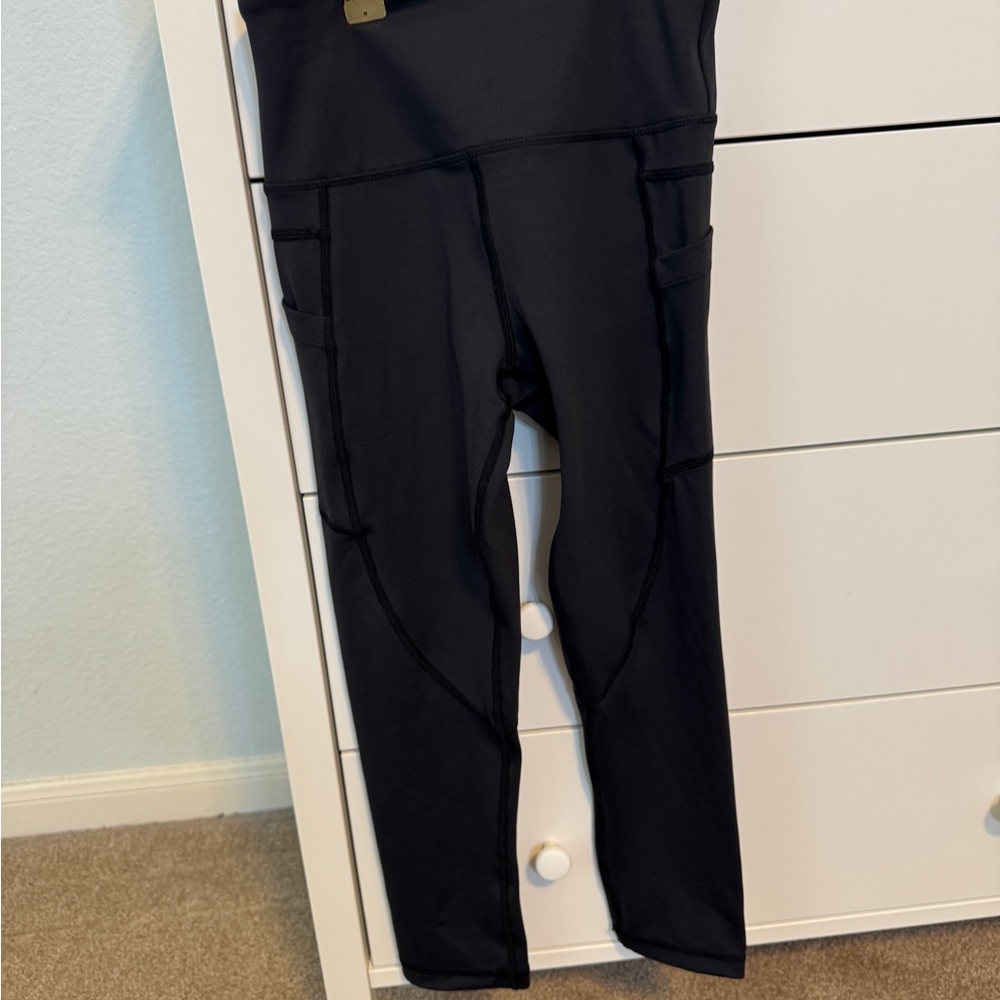 Zyia Size 2 Black Light n Tight High-Waisted Leggings